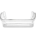 240323002 Refrigerator Door Bin Shelf Compatible with Frigidaire or Electrolux, Bottom 2 Shelves on Refrigerator Side, Clear, Double Unit, Replaces PS429725, AP2115742