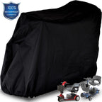 Valchoose 48"L x 22"W x 38"H Upgraded Mobility Scooter Storage Cover, 420D Oxford Fabric Scooter Weather Cover, with Waterproof Strip, Water Resistant, Anti-UV, Heavy Duty, Storage Bag (Black)