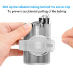 360° Rotating Insulin Pump Holder Fit for Medtronic MiniMed 780G, 670G, 770G, 630G, 640G Pumps,Insulin Pump Case Clip for Medtronic 780g Accessories,Suitable for Diabetes Insulin Management (Clear)