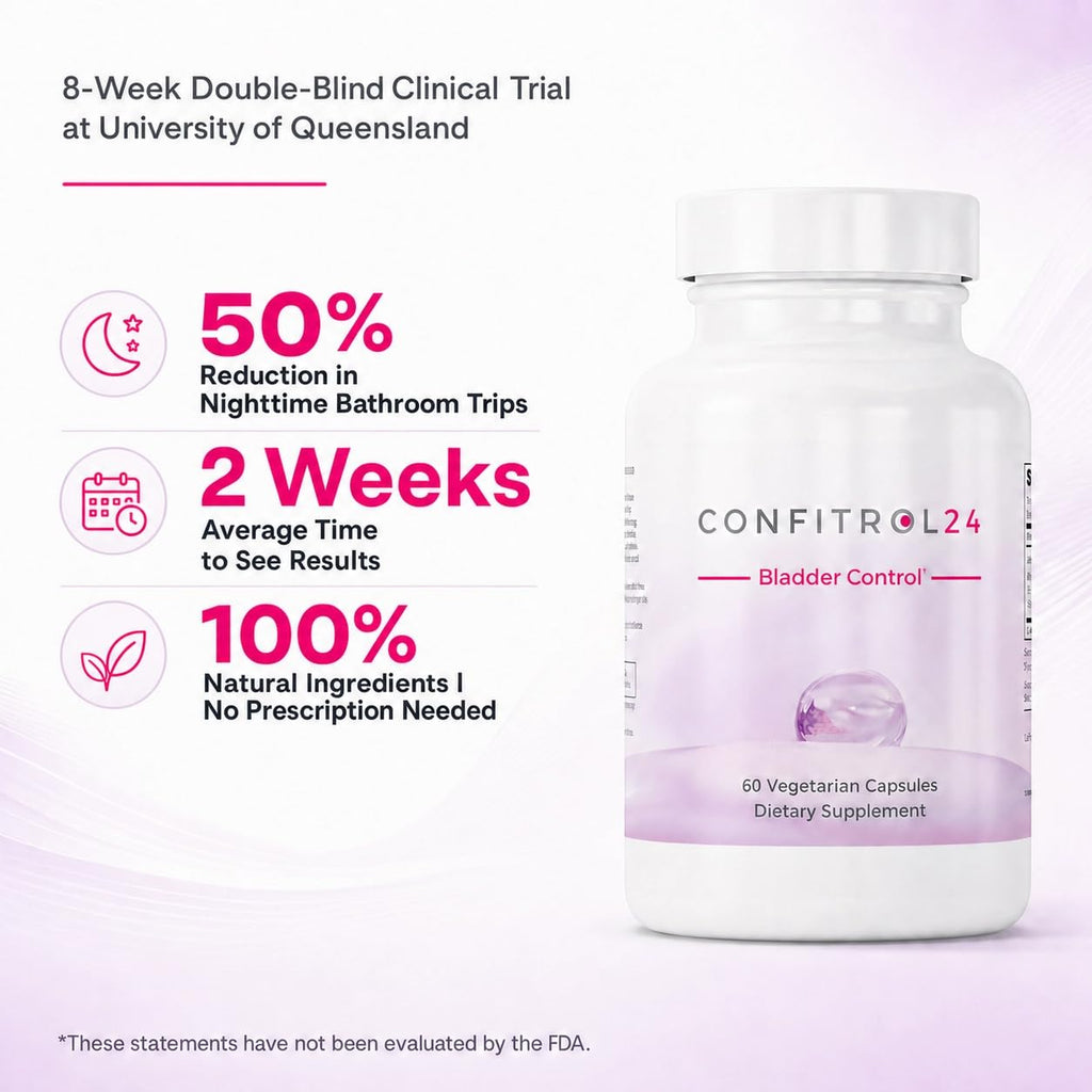 Confitrol24 Bladder Support Supplement for Women Helps Maintain Urinary Comfort and Confidence Supports Healthy Bladder Function and Pelvic Floor Wellness