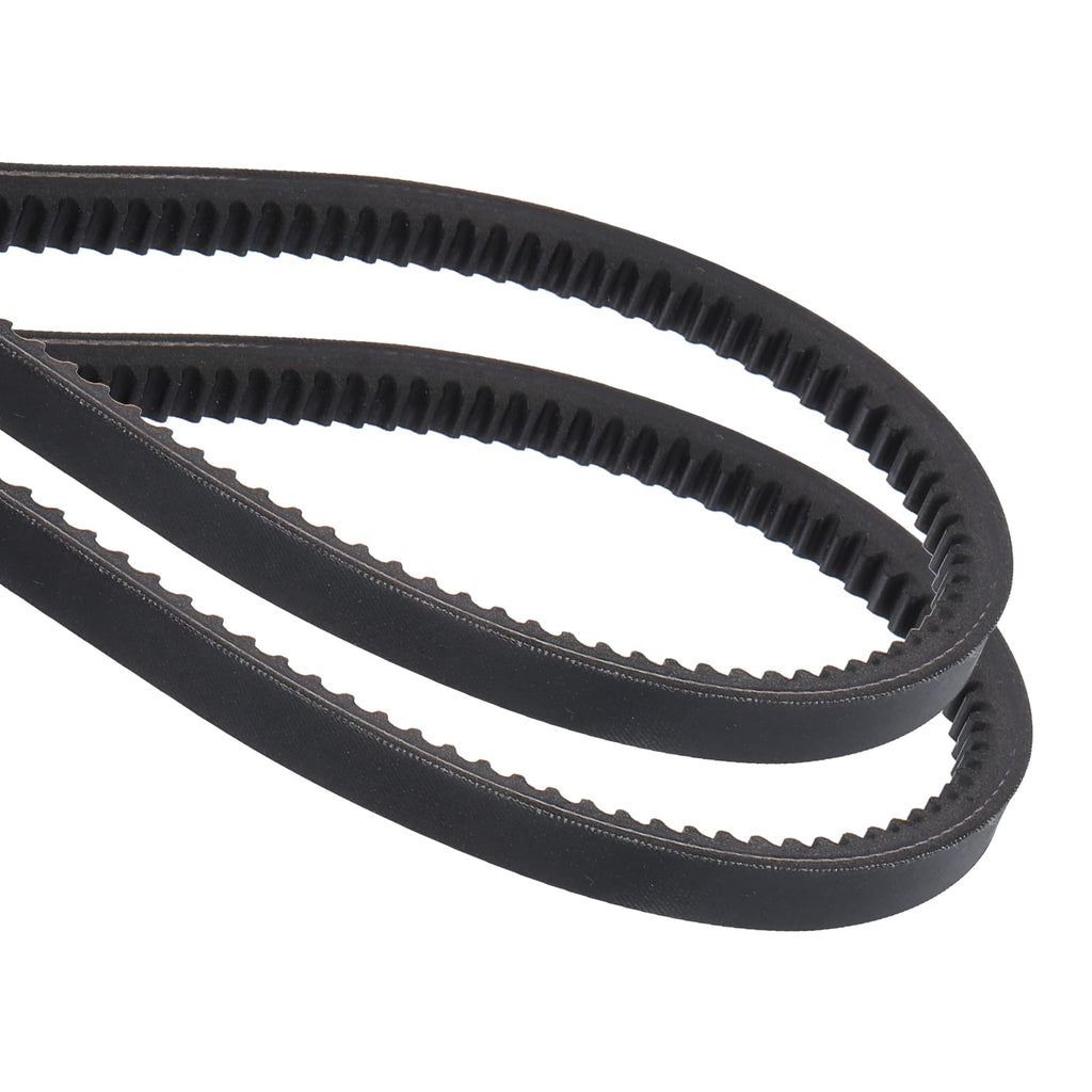 uxcell 2Pcs AX97 EPDM V-Belt, Raw Edge Cogged Industrial Rubber V Belt 1/2" Width x 99" Outer Circumference