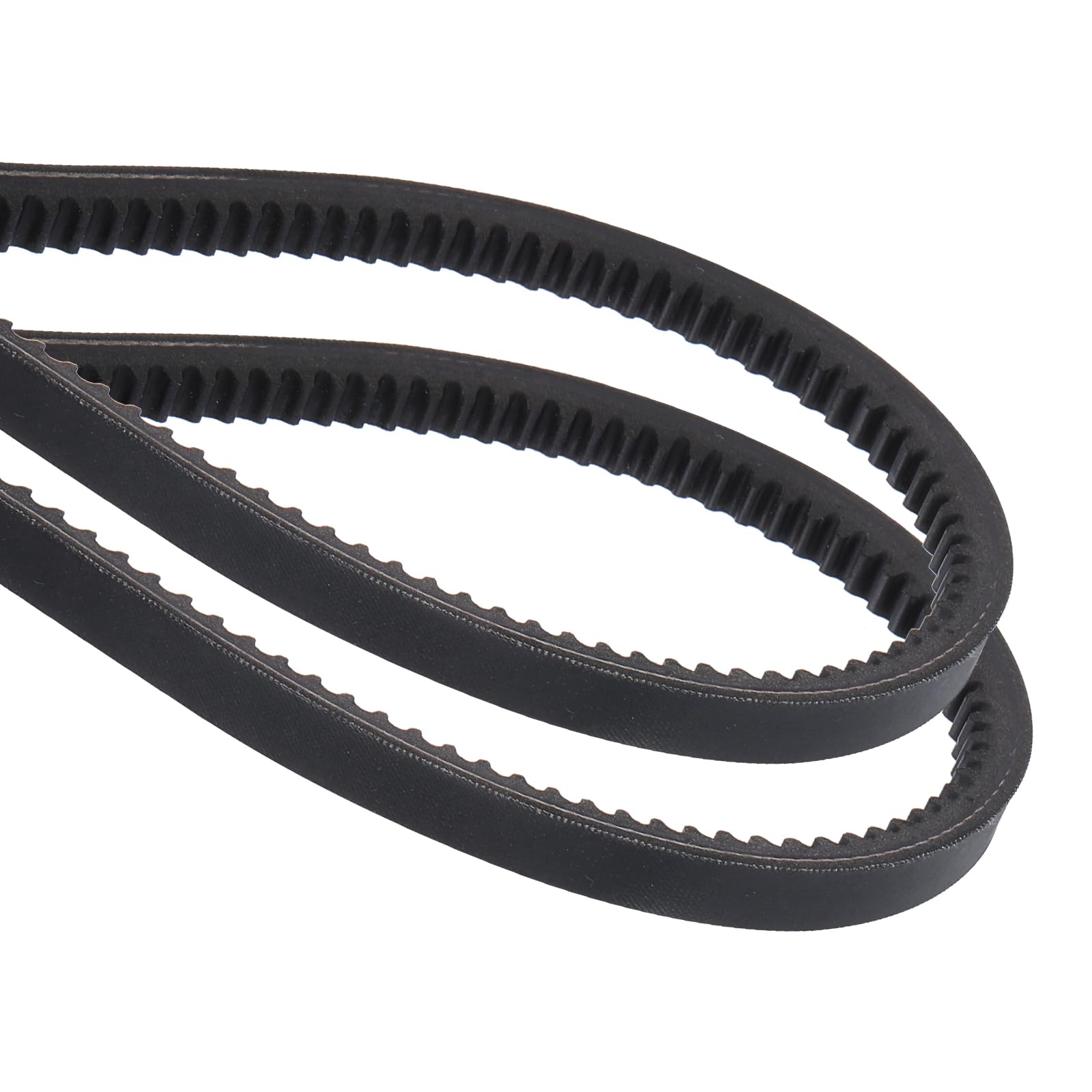 uxcell 2Pcs AX97 EPDM V-Belt, Raw Edge Cogged Industrial Rubber V Belt 1/2" Width x 99" Outer Circumference