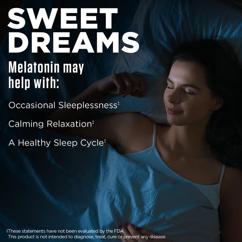 KAL Melatonin 3mg Sleep Aid, Fast Dissolve Tablets, Calming Relaxation and Healthy Sleep Cycle Support, with Added Vitamin B6, Vegan, Gluten Free, Non-GMO, 120 Servings, 120 ActivTabs