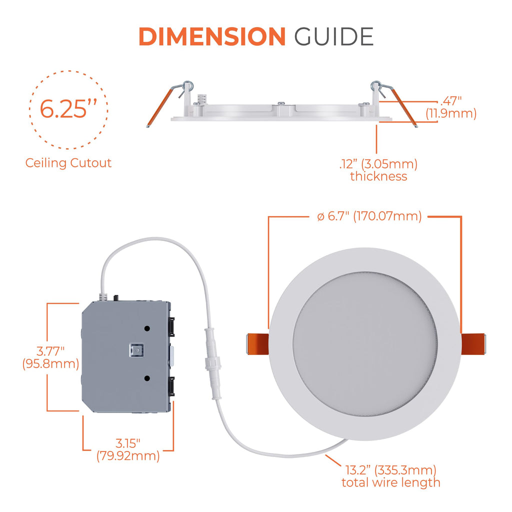 HALO HLB 6 in LED Recessed Lighting Canless Dimmable Wet Location Selectable Lumens and Selectable Color 27/30/35/40/5000K Indoor Outdoor Soffit Ceiling Downlight HLB6LSFS5