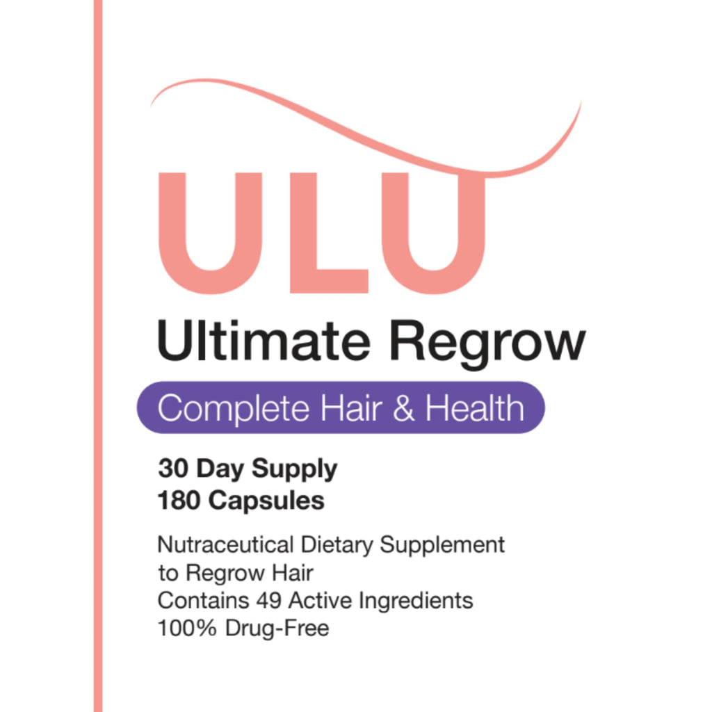 ULULIFE Ultimate Regrow Multivitamin: Promotes Hair Growth, Skin, & Nails Health - Ashwagandha & Resveratrol-Powered Solution for Hormone Support & Overall Health - 540 Capsules (90-Day Supply)