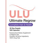 ULULIFE Ultimate Regrow Multivitamin: Promotes Hair Growth, Skin, & Nails Health - Ashwagandha & Resveratrol-Powered Solution for Hormone Support & Overall Health - 540 Capsules (90-Day Supply)