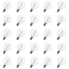 Brightown G40 Led Replacement Light Bulbs 1W Shatterproof Globe Bulb fits E12 or C7 Candelabra Screw Base Sockets, 1.5 Inch Dimmable Light Bulbs for Indoor Outdoor Patio Decor (50Pack)