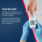 Blood Glucose Test Strips for Diabetes by On-Call Express, 50 Count, No Coding Needed, Quick Read in Seconds, Accurate Diabetic Blood Sugar Testing