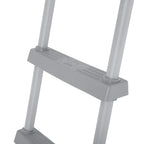 Bestway Above Ground Pool Ladder for Swimming Pools 42" or 48" Tall, Metal Frame Step Ladder with Plastic Steps for Pool Entry and Exit