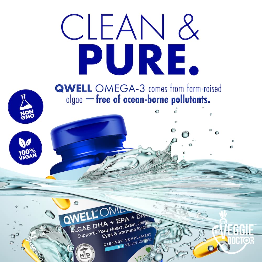 Vegan Omega 3 Supplement – Algae Omega 3 with DHA EPA DPA – Vegan Capsules from Algal – Fish Oil Alternative – Plant-Based Algae Oil Formula – Non-GMO, Carrageenan-Free, High Strength