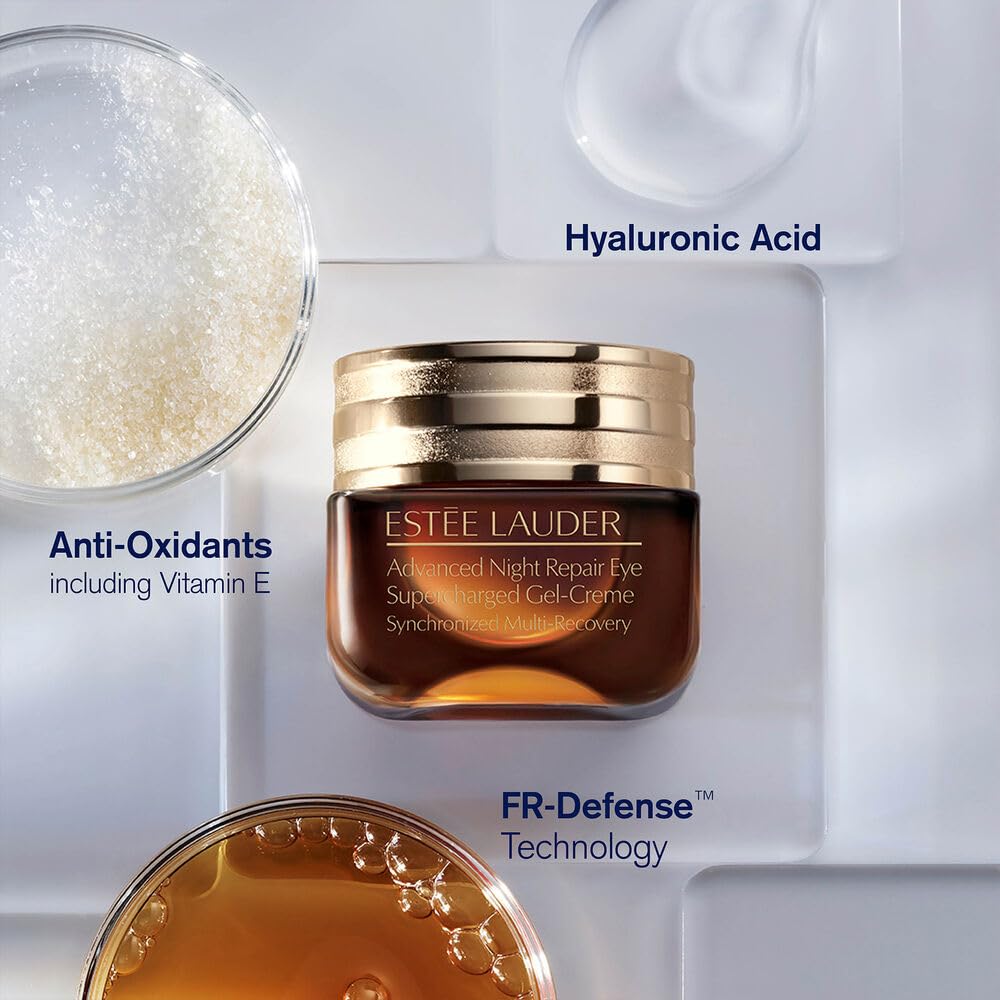 Estée Lauder Advanced Night Repair Eye Supercharged Gel-Cream Synchronized Multi-Recovery | Under Eye Cream for Dark Circles, 0.5 Fl Oz