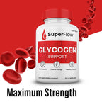 Gold Nutra (2 Pack) Super Flow Blood Support Capsules, SuperFlow Glycogen Pills All Natural Supplement, 2-Month Supply.