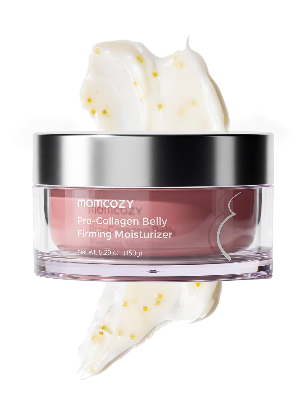 Momcozy Stretch Mark Cream for Pregnancy & Postpartum, Pro-Collagen Belly Firming Moisturizer, Facial-Grade Peptides & Oil-in-Cream, 5.29 oz (150g)