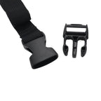 S SYDIEN 10Pcs Tie Down Straps Black Adjustable Nylon Strap with Buckles 1" x 47" (3.9ft) Straps with Quick Release, Lashing Strap for Backpacking, Outdoor Activities