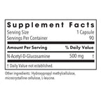 Allergy Research Group ARG N-Acetyl Glucosamine (NAG) - Vegan Glucosamine Supplement - Gastrointestinal & Connective Tissue Support - Non-Sulfur Formula - 90 Servings - 90 Capsules