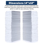 Simpli-Magic Cotton Shop Towels 14"x12" (145 Pack) – Reusable Cleaning Shop Rags for Automobiles, Industries, Garage and Homes (White)