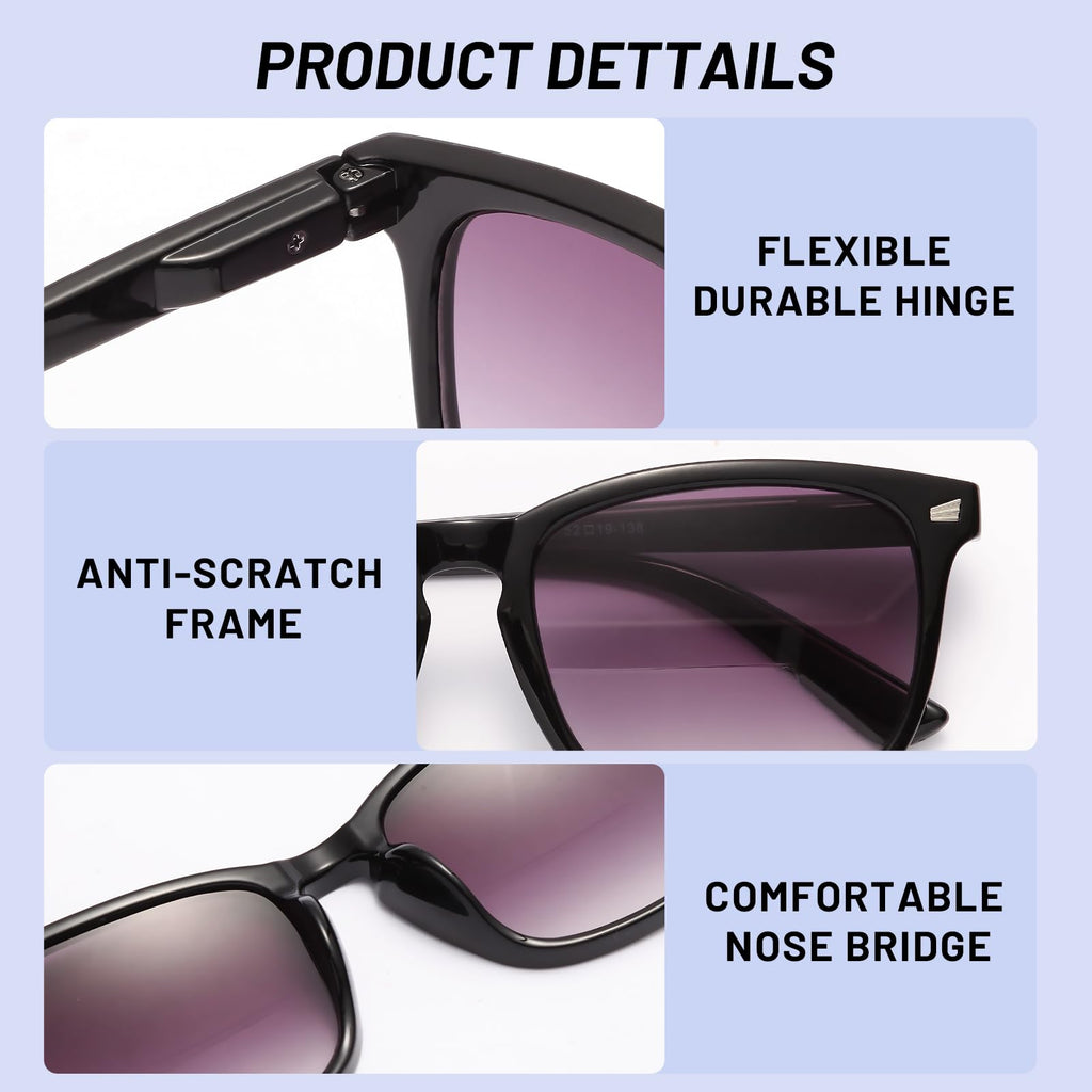 Serendishi 3 Pack Bifocal Reading Sunglasses for Women,UV400 Protection Spring Hinge Sun Readers Glasses for Outdoor 2.0