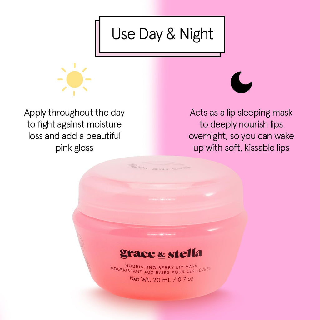 grace & stella Award Winning Lip Butter - Lip Balm Hydrating - Nourishing Lip Mask (3-pack) Airplane Travel Essentials, Beach Vacation and Purse Essentials - Lip Moisturizer for Dry Lips - Vegan