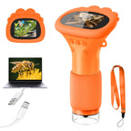 Acoath Microscope for Kids, 1000X Handheld Digital Miniscope with 2.0" Screen, Portable Pocket Microscope Education Toys Gifts for Age 3 4 5 6 7 8 9 10 Girls Boys