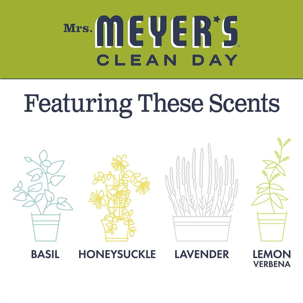 Mrs. MEYER'S CLEAN DAY Multi-Purpose Cleaner Variety Packs 44.5 Fl Oz (Pack of 1), Lemon Verbena