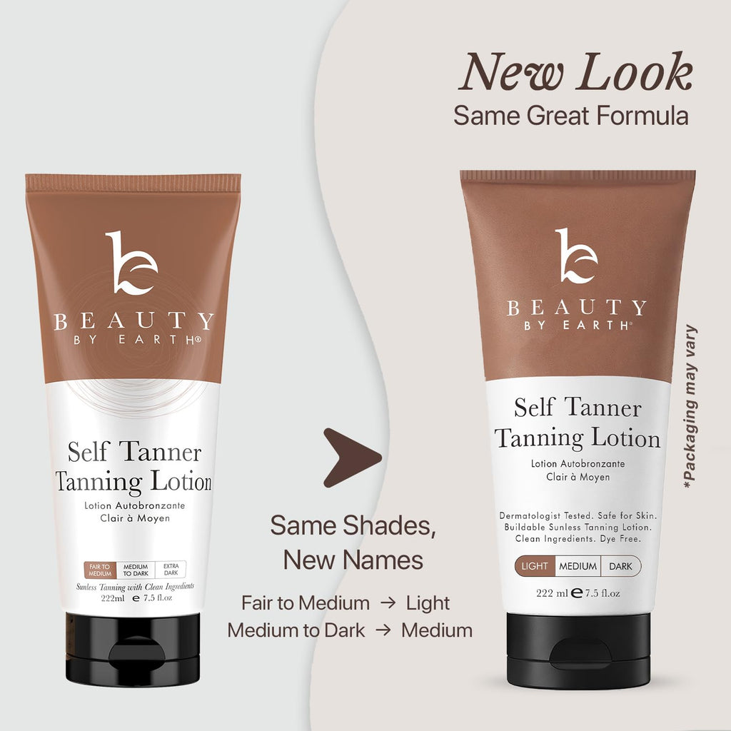 Tanning Lotion Self Tanner - USA Made with Natural and Organic Ingredients Non Toxic Sunless Browning Lotion, Best Gradual Tanner for Men and Women, Streak-Free Fake Tan, Fair to Medium