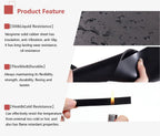 Neoprene Rubber Sheet Solid Rubber Strips Roll PadInsulation for Weather Stripping, Gasket, Shield, Costume, Seal, DIY (3/16 (.187") Thick, 8" Wide X 10' Long)