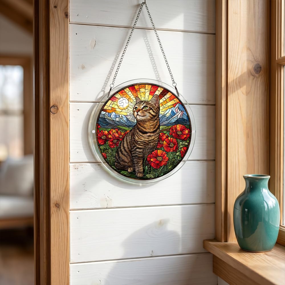 zhuoyaju Acrylic Jigsaw Puzzle Suncatcher, Stained Glass Suncatcher Puzzle