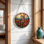 zhuoyaju Acrylic Jigsaw Puzzle Suncatcher, Stained Glass Suncatcher Puzzle