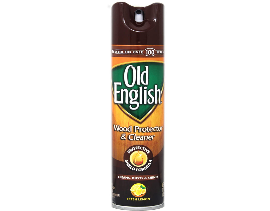 Old English Aerosol Wood Protector & Cleaner, Fresh Lemon 12.50 oz (Pack of 3)