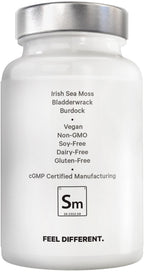 Amen Sea Moss, 1000mg Organic Irish Sea Moss, Bladderwrack, 90 Capsules