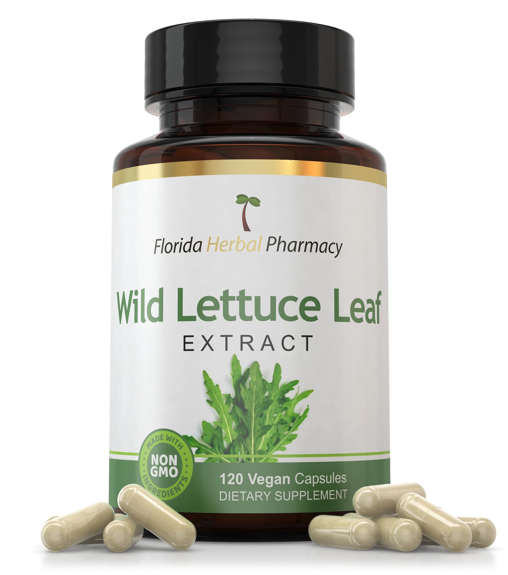 Wild Lettuce Leaf Extract Supplement Capsules 10:1 (120 Capsules)