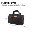 FIREDOG Smell Proof Pouch, Black Large Smell Proof Bag with Carbon Lined 9”x4”x5”