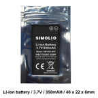 SIMOLIO Replacement Li-Battery Wireless TV Headsets SM-823 Pro, SM-823D Pro, SM-824D1, SM-824D2, SM-828D1, SM-828D2, SM-8245 and SM-863D Series, Rechargeable Battery TV Hearing Headset