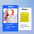 2 Pcs 0.8 Gallon Jugs with Caps Empty Plastic Gallon Containers with Lids Container Automotive Square F-Style Plastic Jug Bottle for Liquids Water Laundry Soaps Detergents Home and Commercial Use