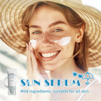 Centella Sunscreen SPF 50, Madagascar Water-Fit Face Sun Serum, Long-Lasting Protection and Defens UV for All Skin.(Blue) ﻿