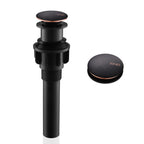 KENES Oil Rubbed Bronze Bathroom Vessel Pop Up Sink Drain, Vanity Faucet Sink Drain Stopper, Sink Drain Assembly Without Overflow Anti Clog Pop Up Drain