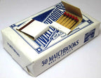 D.D. Bean & Sons AB24 A24 1200 Matchbooks, White, for Wedding Birthday Wholesale, Made in America, Standard