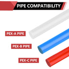 25-Pack Pex1/2" X 1/2" Female NPT Swivel Elbow Adapter, Brass Barb Crimp Plumbing Fittings, ASTM F1807,(PEX1807208-25PCS)