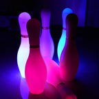 Zloveleexr Light Up Bowling Set, Glow in The Dark Bowling Pins,
