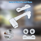 Hibbent Bidet Attachment for Toilet, Non-Electric Dual Nozzle for Frontal & Rear Wash, Adjustable Water Pressure Control, Fresh Water Bidet Toilet Seat, Self Cleaning Water Sprayer, Matte Black