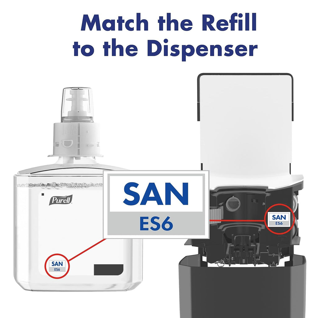 PURELL Advanced Hand Sanitizer Gel, Clean Scent, 1200 mL Refill for PURELL ES6 Automatic Hand Sanitizer Dispenser (Pack of 2) - 6463-02