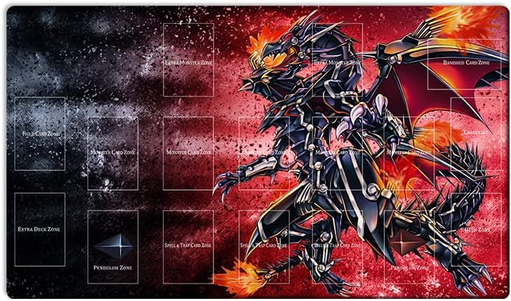 New Playmat Red-Eyes Darkness Dragon Mouse Pad TCG CCG OCG Trading Card Game Mat + Free Bag (ZD014-198)