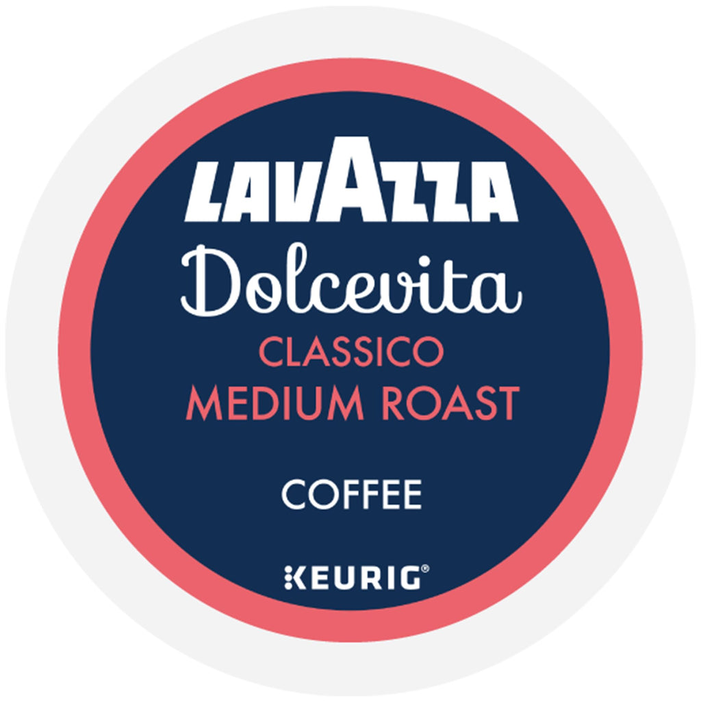 Lavazza Dolcevita Classico, Single-Serve Keurig K-Cup Pods, Medium Roast Coffee, 40-Count Box