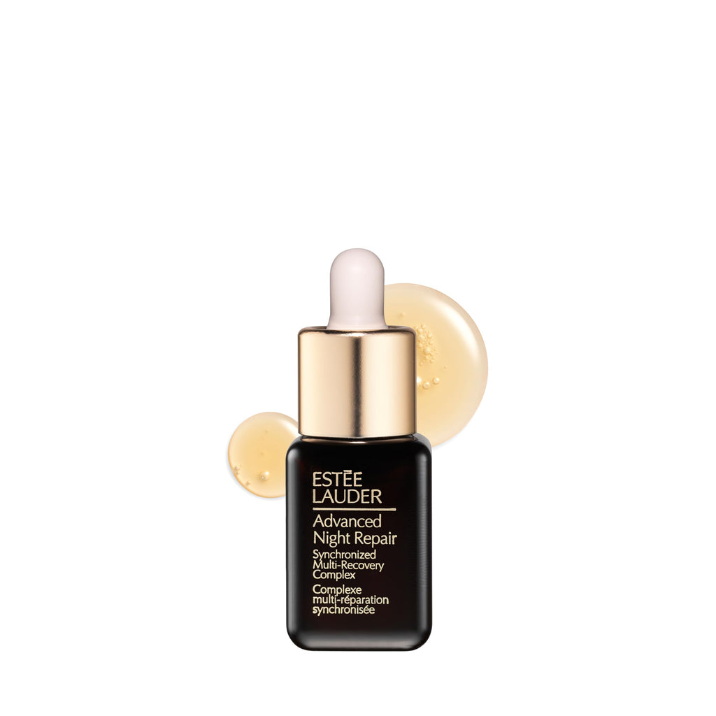 Estée Lauder Advanced Night Repair Face Serum Synchronized Multi-Recovery Complex with Hyaluronic Acid & Peptides | Anti Aging & Hydrating, Travel Size, 0.23 Fl Oz
