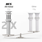 KES Bathroom Sink Drain Without Overflow, Brushed Nickel Pop Up Drain Vessel Vanity Sink Stopper 2 Pack, All Metal Rustproof Brass and 304 Stainless Steel, for 1.6"-1.9" Sink Hole, S2008D-BN-P2