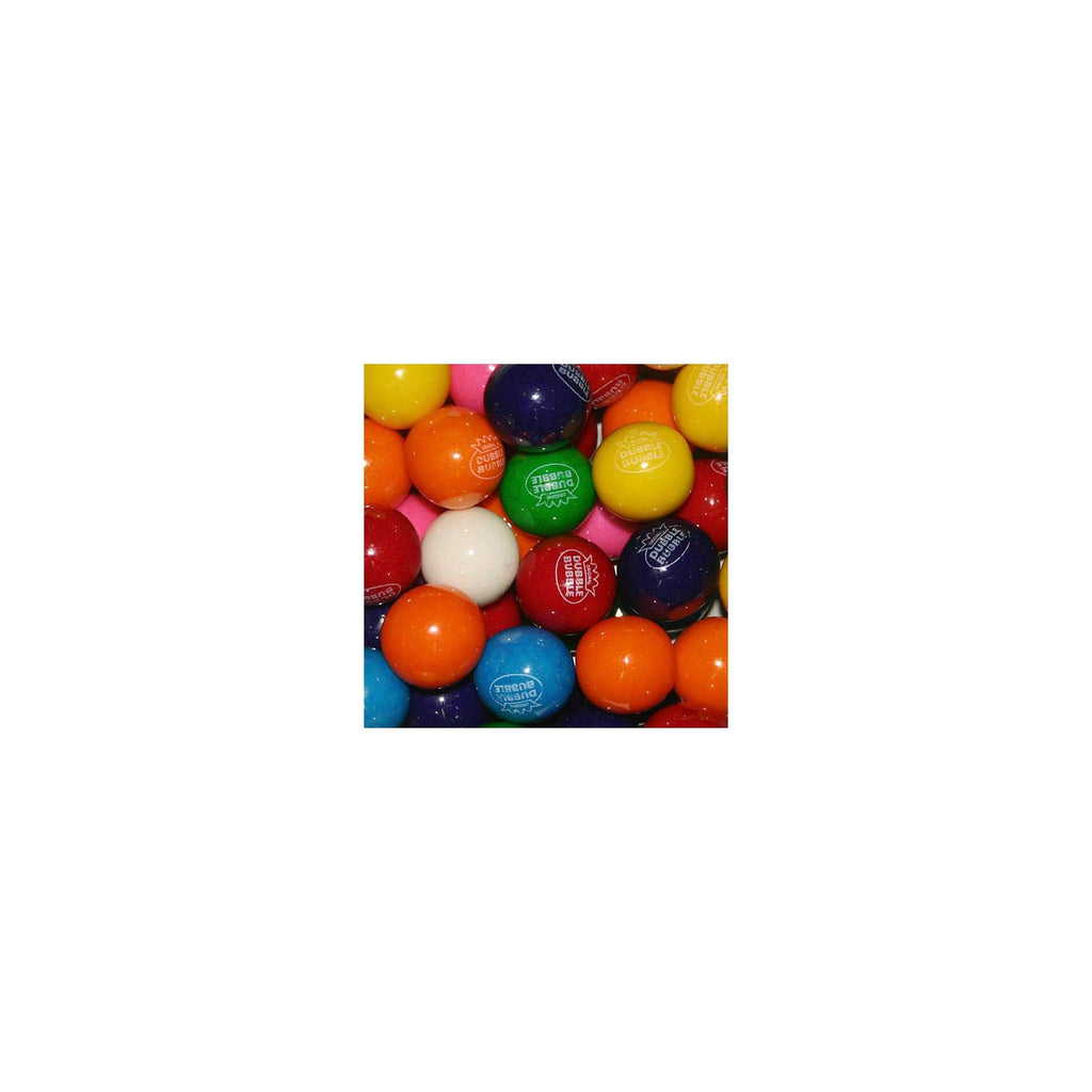 GUMBALLS - 1" Dubble Bubble Concord Assorted 850 Count with Free Display for Vending Machine