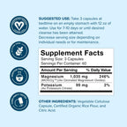nbpure MagO7 - Natural Colon Cleanse & Detox - Occasional Constipation Relief, Stool Softener, & Bloating Support for Men & Women - Ozonated Magnesium Oxide, 180 Capsules