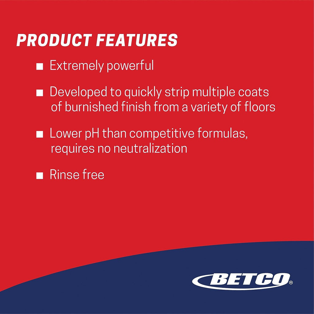 Betco® Extreme Liquid Floor Stripper, Lemon Scent, 5 Gallon Container