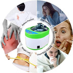 ZONEMEL 4 Liters Sauna Steamer, Portable Steam Generator with Remote Control, Stainless Steel Pot, Spa Machine with Timer Display for Body Detox (US Plug, Green)