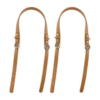 Semetall 2pcs PU Leather Purse Straps, Adjustable Purse Handles Bag Straps Replacement for Shoulder Handbag,Brown